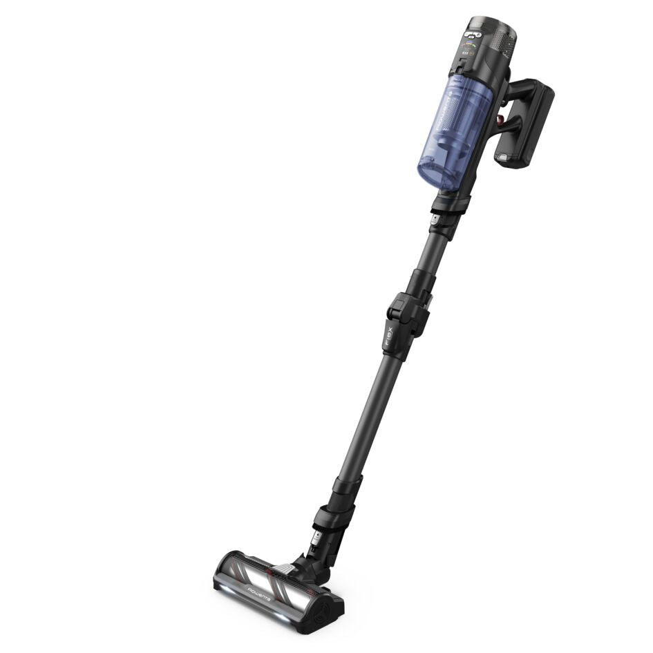 Rowenta RH9LC1 Aspirateur-balai 2 en 1 Batterie Sec&humide Sans sac Bleu, Gris