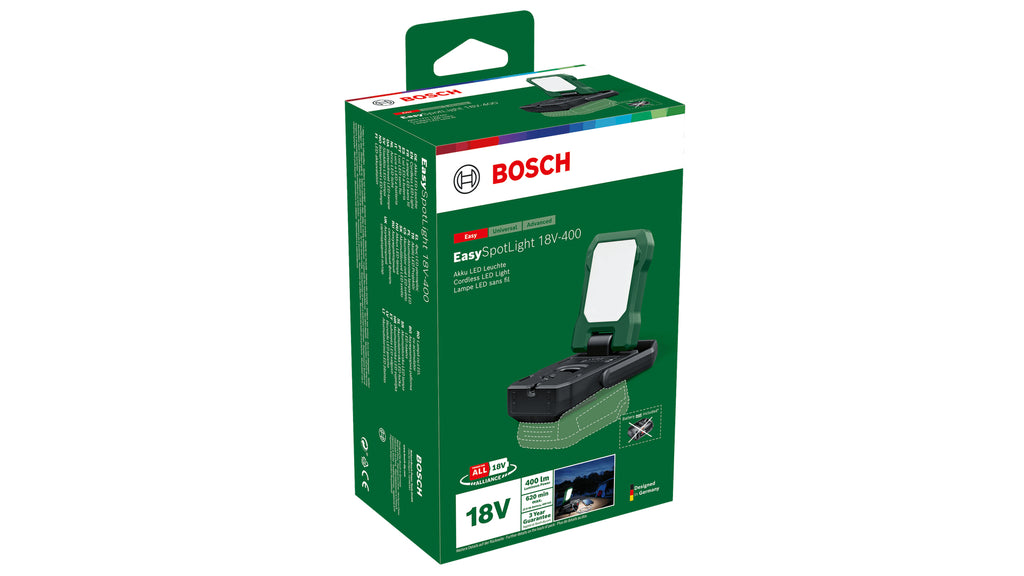 Bosch Bosch EasySpotLight 18V-400 Noir, Vert Lampe-torche universelle LED