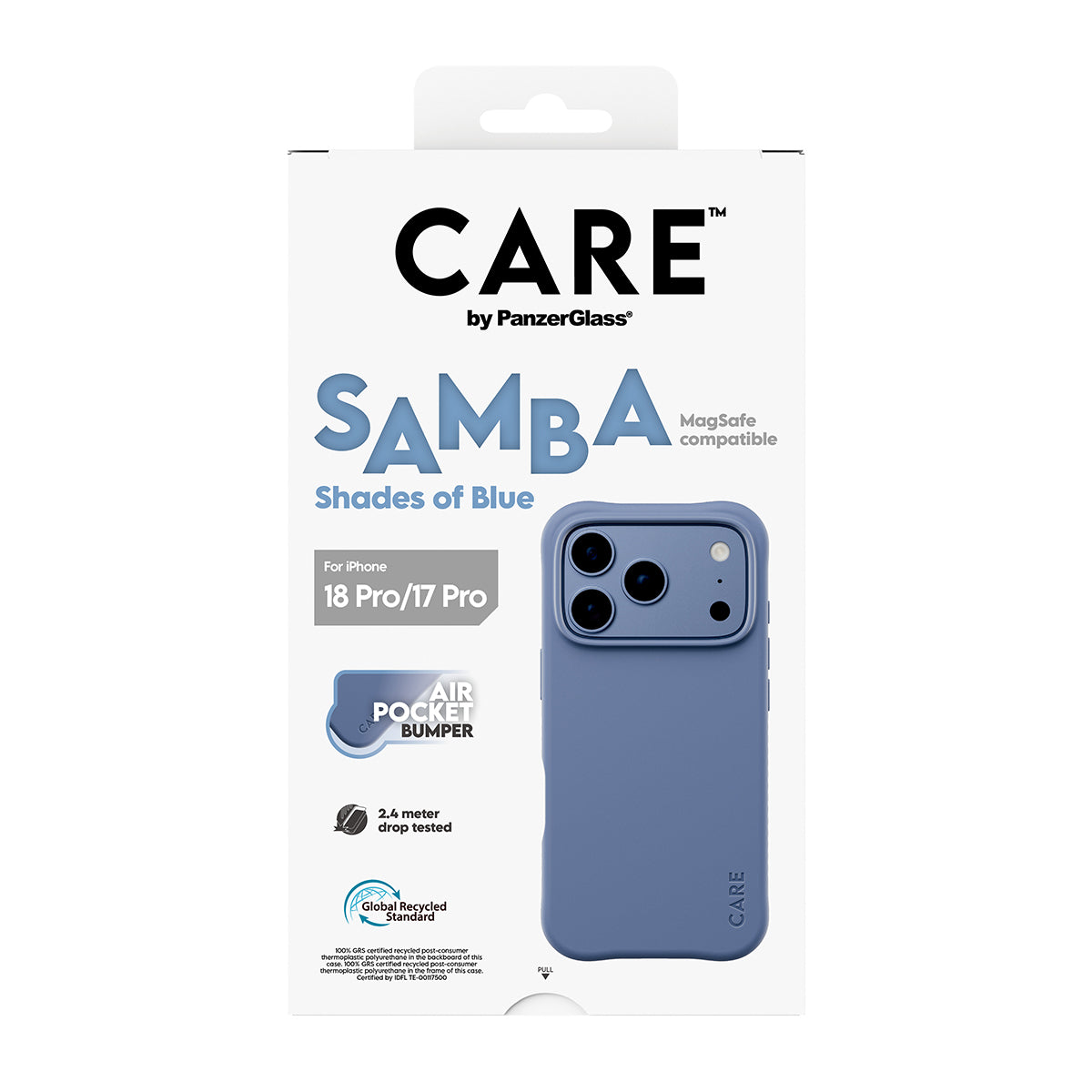 PanzerGlass CARE™ by ® Samba Case Shades of Blue w. MagSafe iPhone 2026 Pro | 17 Pro coque de protection pour téléphones
