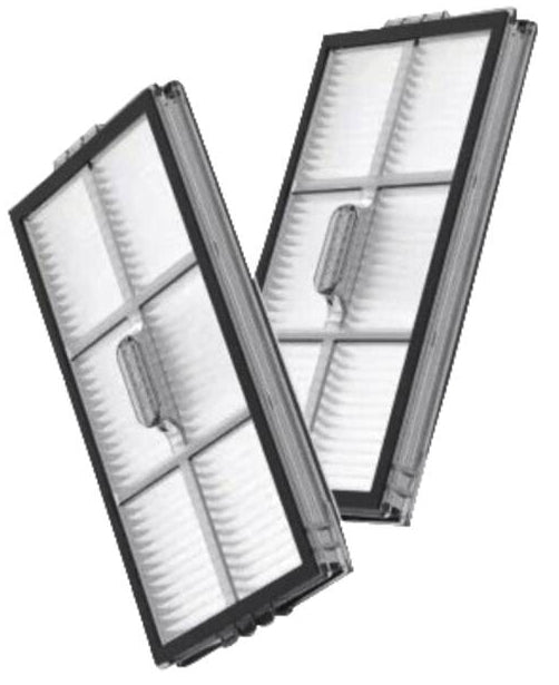 Filtres pour Aspirateur Robot Référence 8.02.0398, Lot de 2, Gris et Blanc
