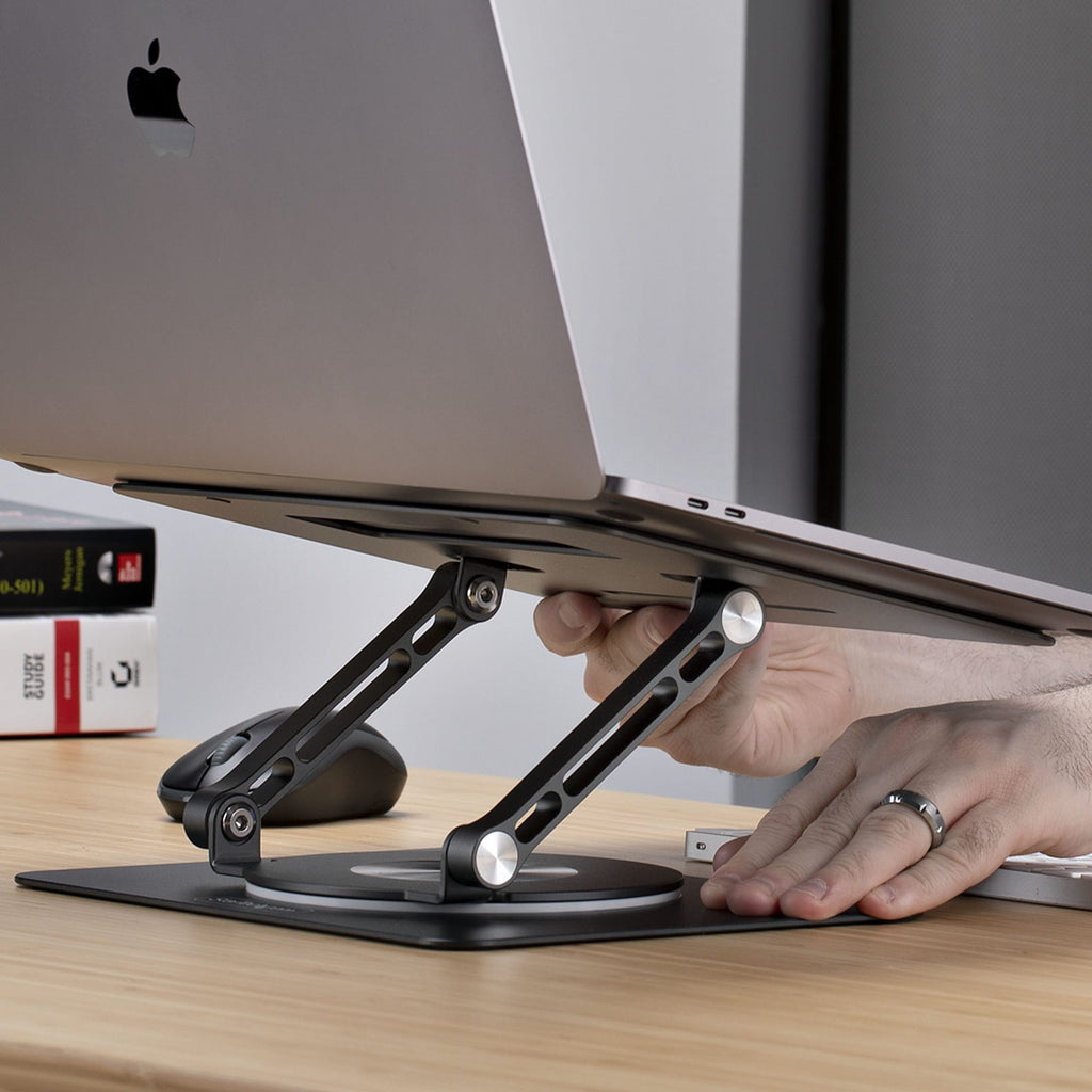 StarTech.com Support Rotatif pour PC Portable, Base Pivotante à 360&deg;, Support Rotatif pour Bureau, Hauteur et Inclin