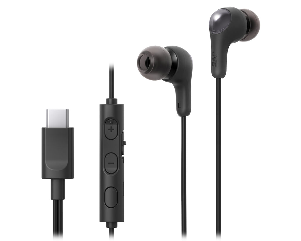 JVC HA-FR9UC Casque Avec fil Ecouteurs Appels/Musique USB Type-C Noir