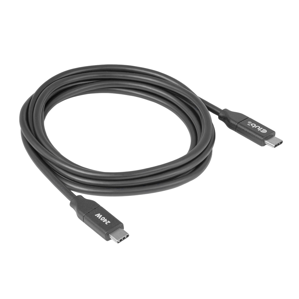 CLUB3D Câble USB-C® sécurisé 240 W sans transmission de données, 2 m / 6,56 pi