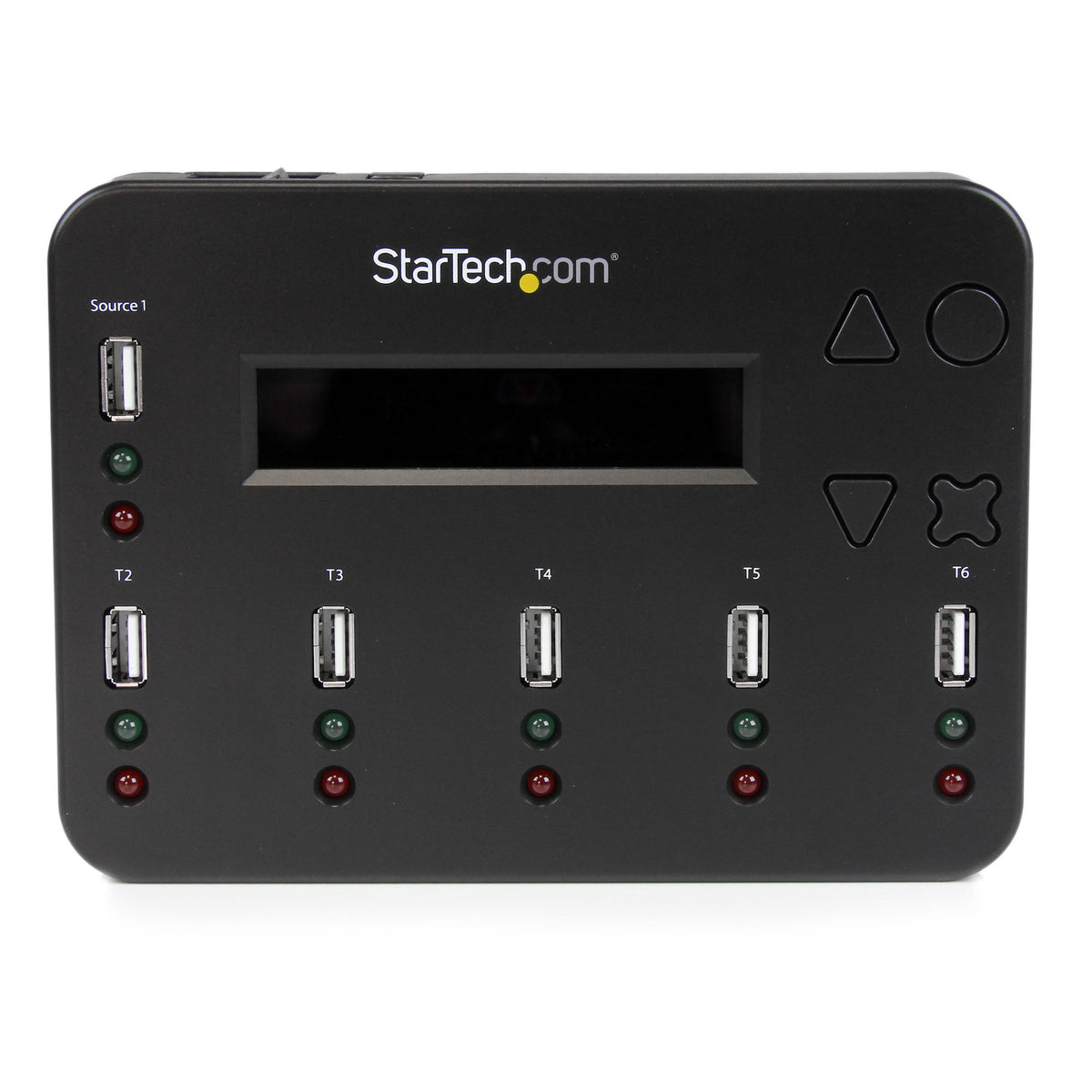 StarTech.com Duplicateur et Effaceur Autonome de 1 à 5 Clés USB USBDUP15, 1,5 Go/min, Affichage LCD