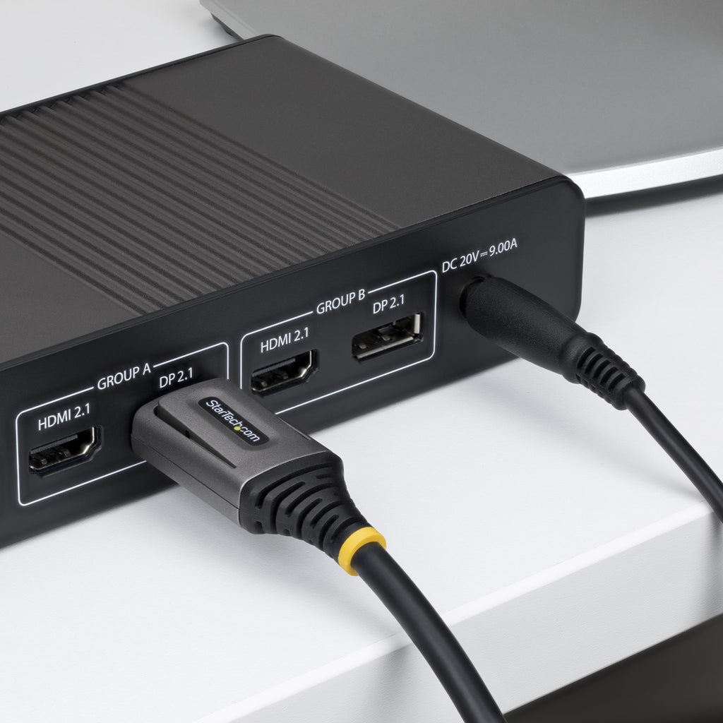 StarTech.com Câble DisplayPort 2.1 de 3m, Câble DisplayPort DP54 Certifié VESA, 8K 60Hz Non Compressé, 10K 60Hz/8K 144Hz