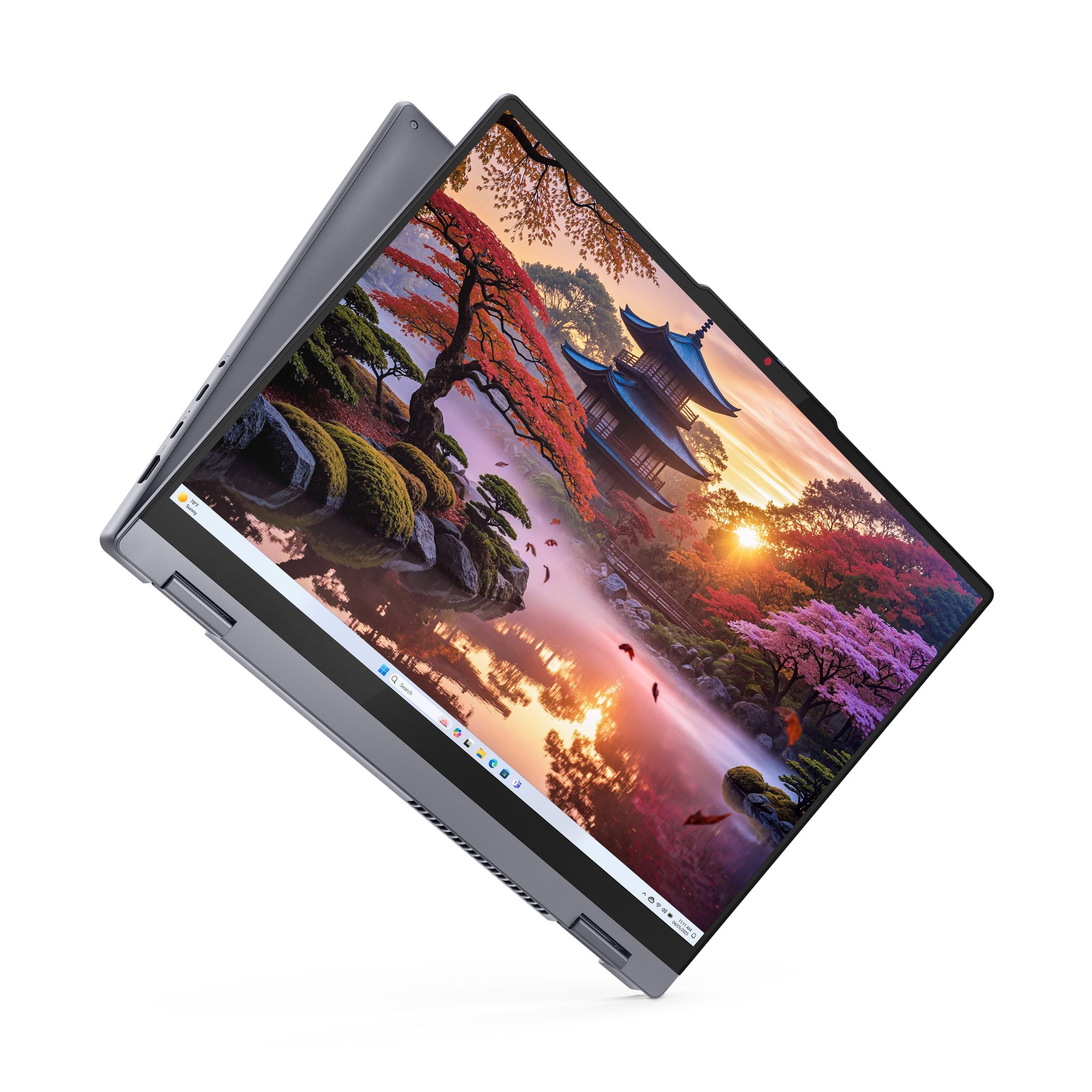 Lenovo IdeaPad 5 2-in-1 16AKP10 Copilot+ PC AMD Ryzen AI 5 340 Hybride (2-en-1) 40,6 cm (16") Écran tactile WUXGA 16 Go LPDDR5x-SDRAM 1 To SSD Wi-Fi 7 (802.11be) Windows 11 Home Allemand Gris