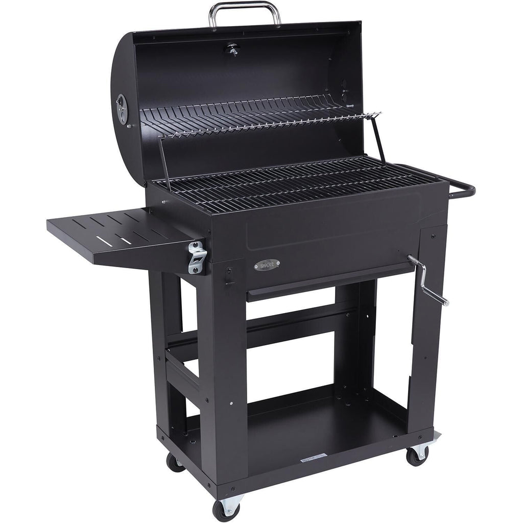 IMOR Barbecue Tonneau à Charbon de bois avec Couvercle Multicuisson Ronda