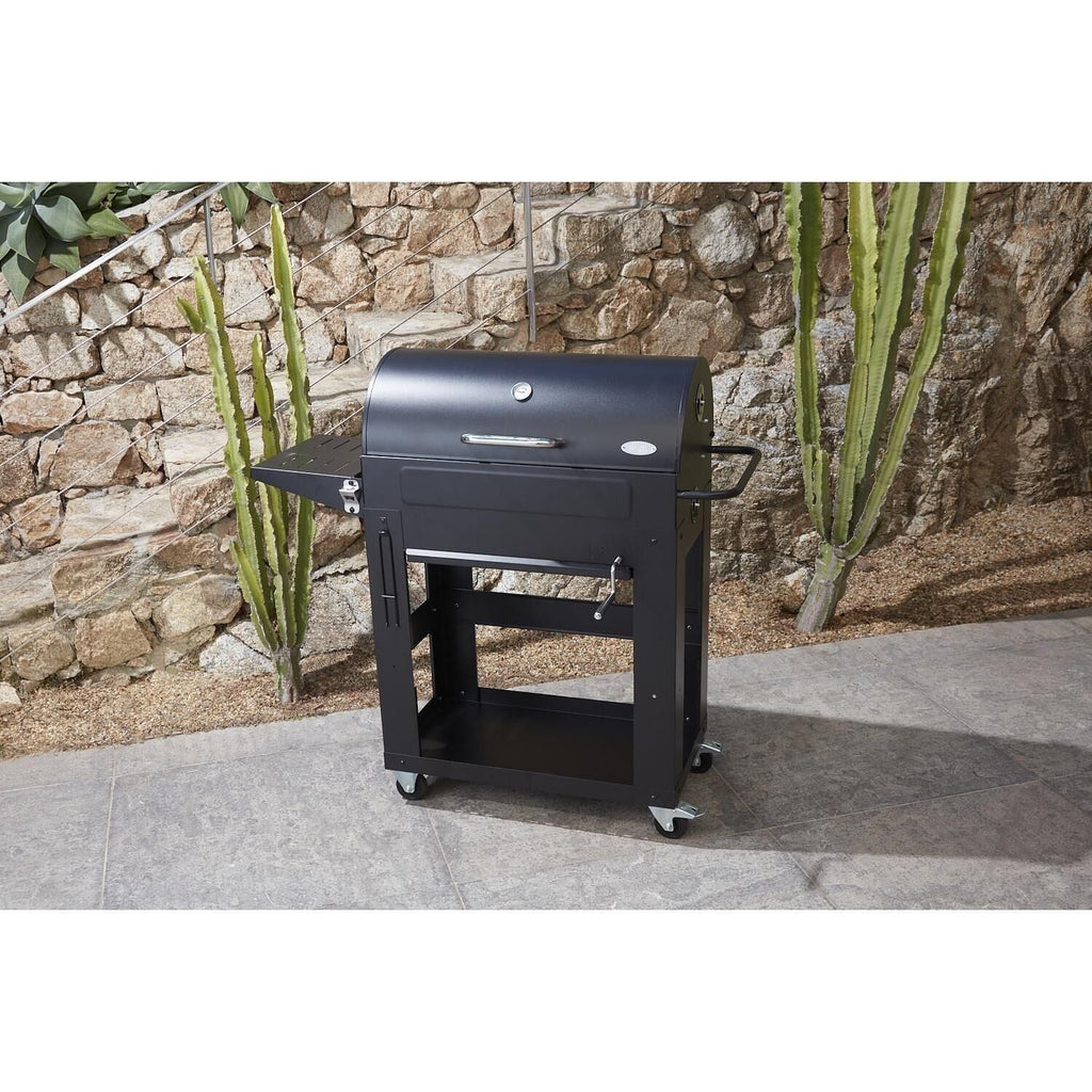 IMOR Barbecue Tonneau à Charbon de bois avec Couvercle Multicuisson Ronda