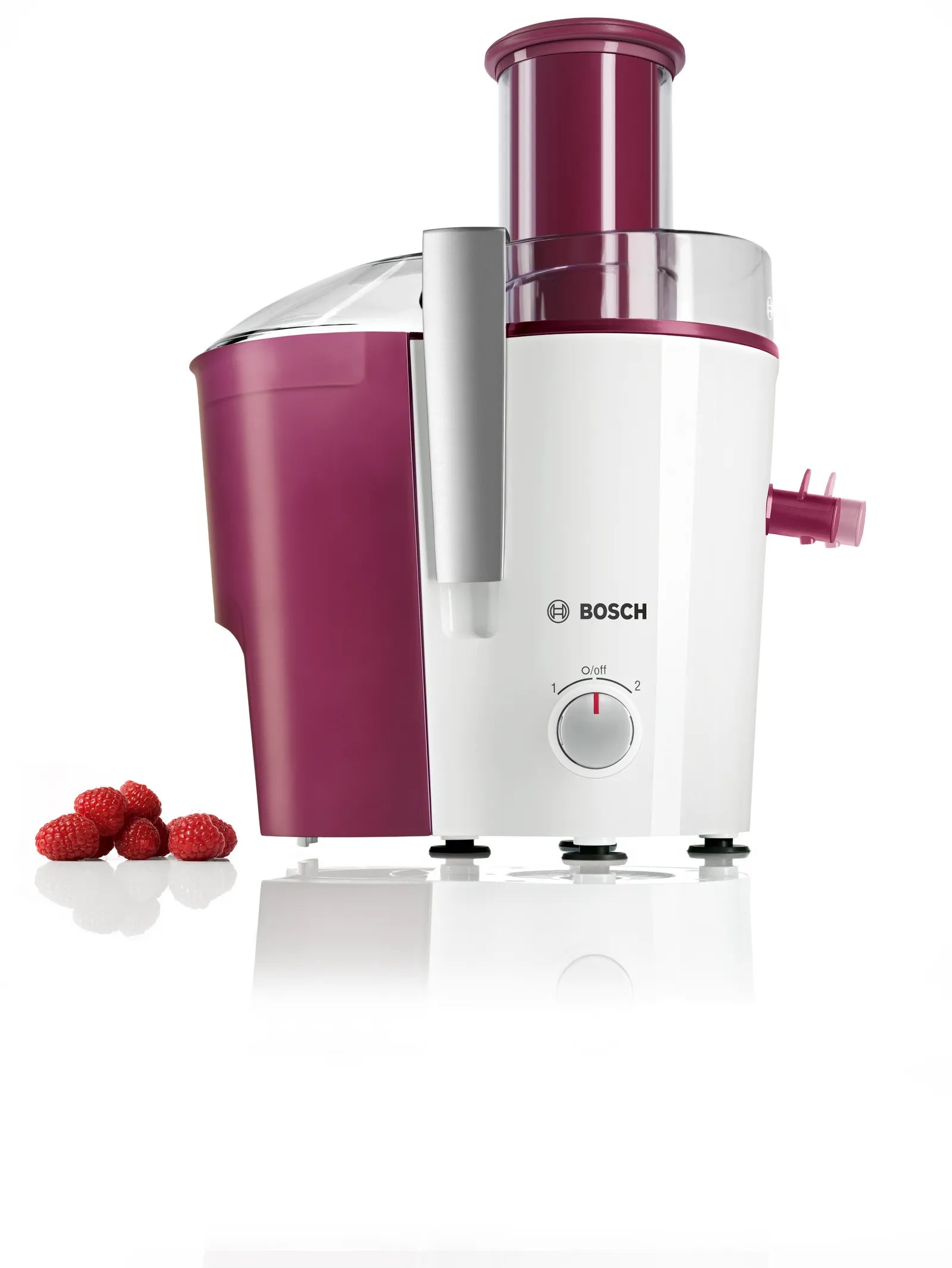 Bosch Bosch MES25C0 Centrifugeuse 700 W Cerise (fruit), Transparent, Blanc