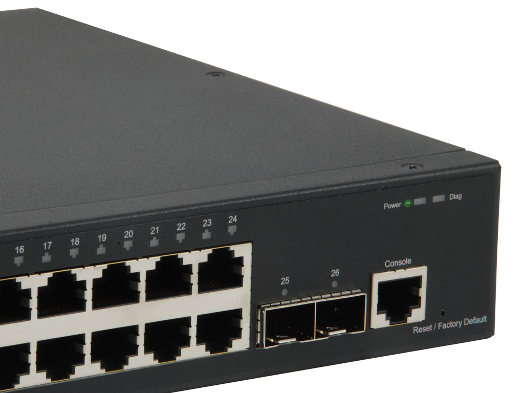 LevelOne GTL-2661 commutateur réseau Géré L2 Gigabit Ethernet (10/100/1000) Noir - vue 5