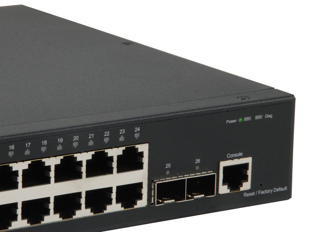 LevelOne GTL-2661 commutateur réseau Géré L2 Gigabit Ethernet (10/100/1000) Noir - vue 5