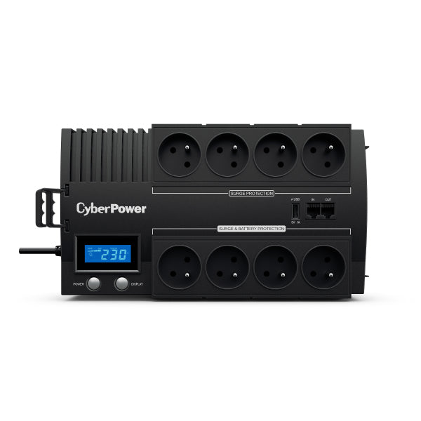 CyberPower BR1000ELCD-FR alimentation d'énergie non interruptible Interactivité de ligne 1 kVA 600 W 8 sortie(s) CA