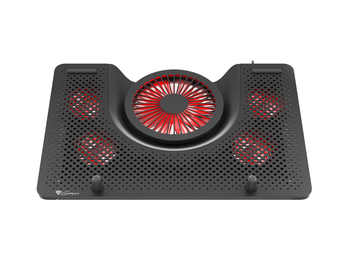 Système de refroidissement pour ordinateur portable Oxid 550, jusqu'à 17.3 pouces, 2800 tr/min, Noir