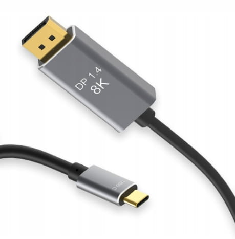 Câble USB-C vers DisplayPort 8K, 5K, 4K, DisplayPort, MacBook, Thunderbolt 3.0/4.0, 240 Hz, Zenwire ZC-1