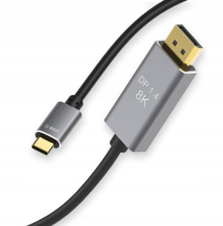 Câble USB-C vers DisplayPort 8K, 5K, 4K, DisplayPort, MacBook, Thunderbolt 3.0/4.0, 240 Hz, Zenwire ZC-1