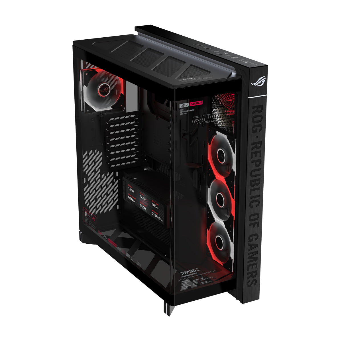 ASUS ROG Cronox ARGB Tower Udvidet ATX Sort - vue 2