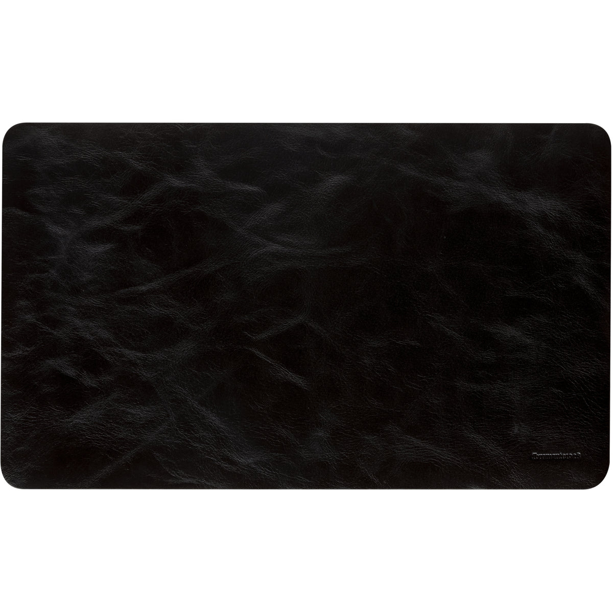 Tapis de Souris et Sous-main COSMGTBL1213 en Cuir Pleine Fleur, Noir