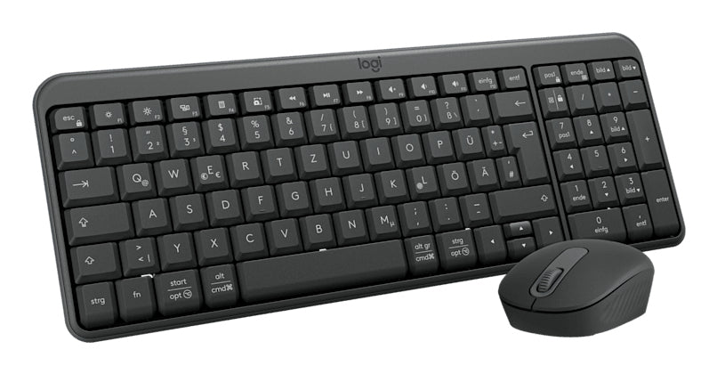 Logitech MK250 Sæt med mus og tastatur Trådløs Tysk