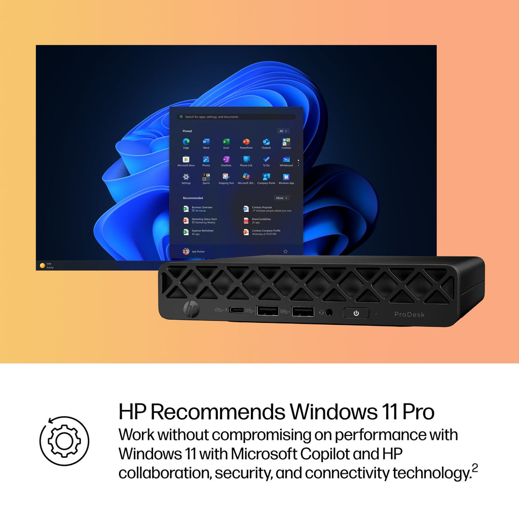 HP ProDesk 4 G1i AI Mini Core Ultra 5 235T 16GB 512GB Intel Graphics Windows 11 Pro