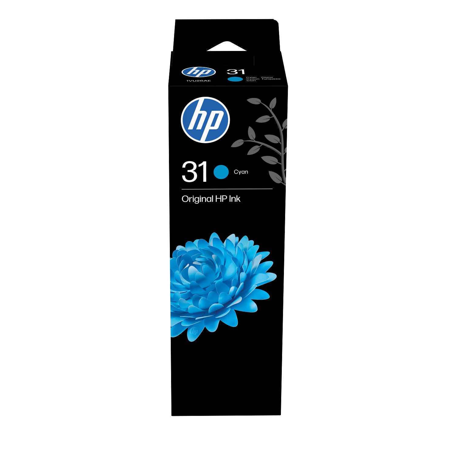 HP Bouteille d'encre cyan authentique 70 mL 31 Original