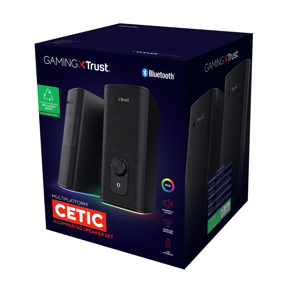 Trust GXT 612 CETIC Noir Avec fil &sans fil 18 W