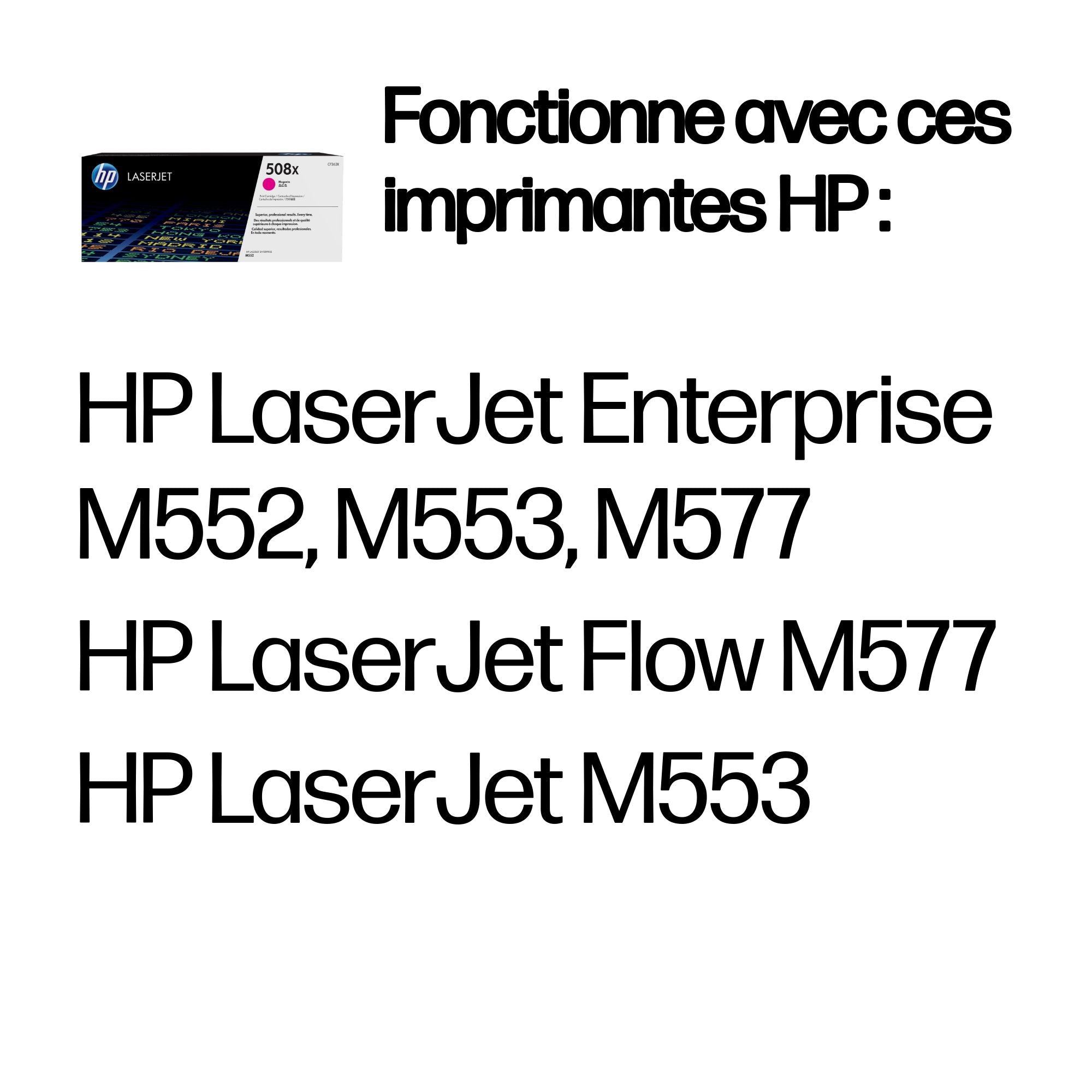 HP 508X toner LaserJet Magenta grande capacité authentique