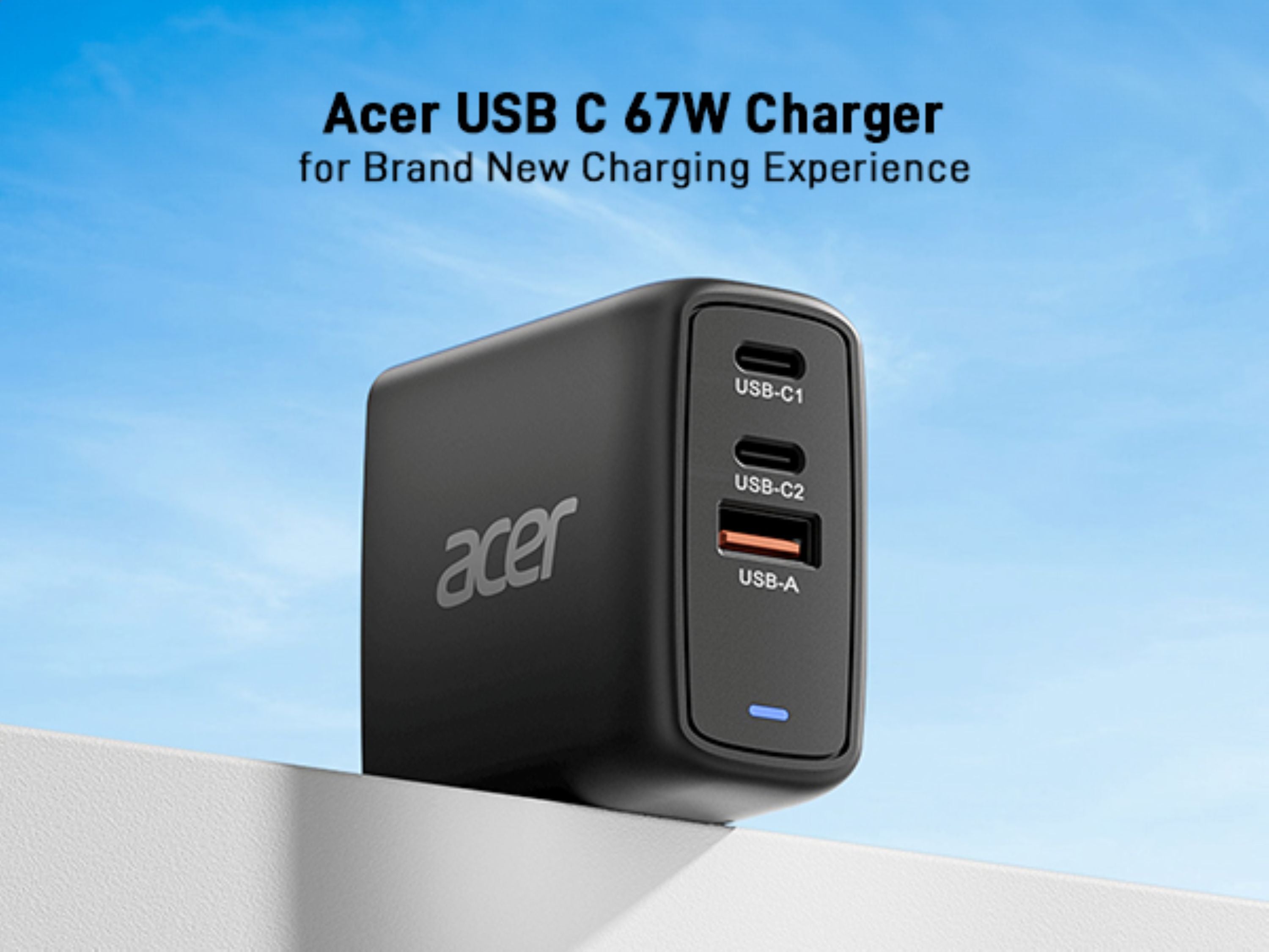 Acer ZL.ADTCC.00J chargeur d'appareils mobiles Universel Noir Secteur Charge rapide Intérieure