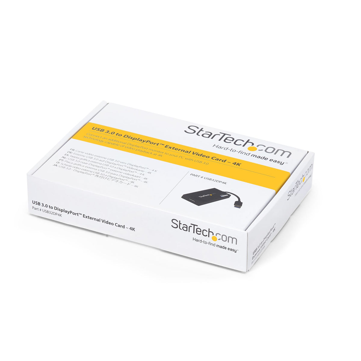 StarTech.com Adaptateur USB 3.0 vers DisplayPort 4K 30Hz Ultra HD Certifié DisplayLink
