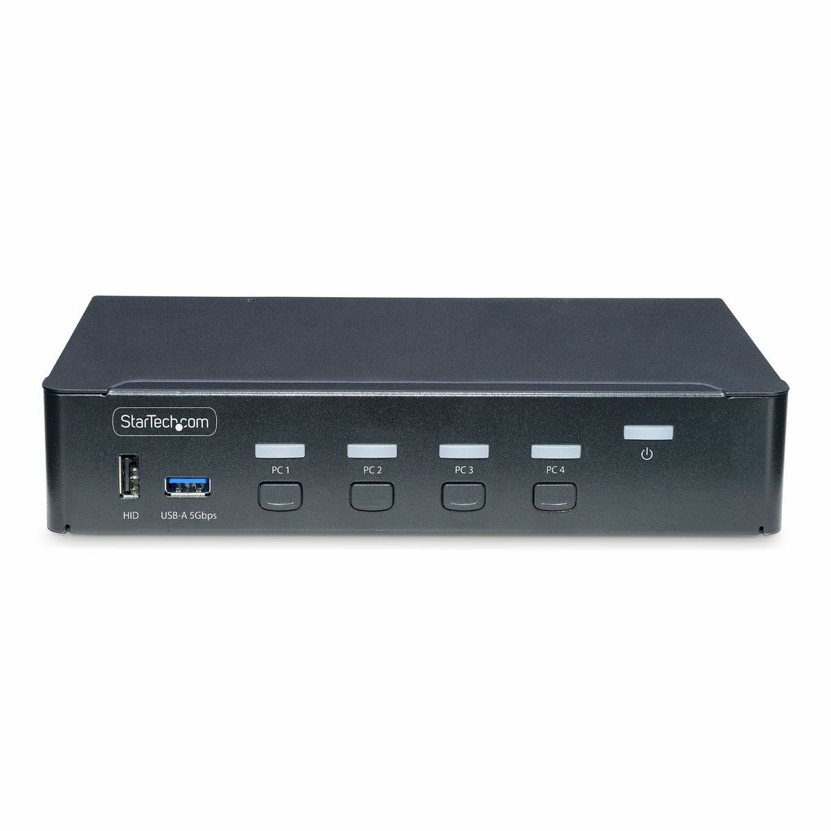StarTech.com Switch KVM DisplayPort 4 Ports 4K 60Hz, 6 Ports USB, Commutation par Touche de Raccourci et Bouton-Poussoir