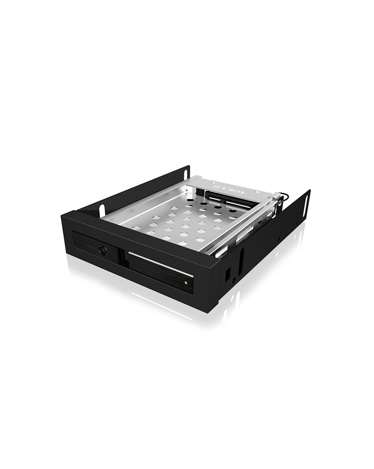 ICY BOX IB-2217StS 8,89 cm (3.5") Plateau de stockage de disques Noir