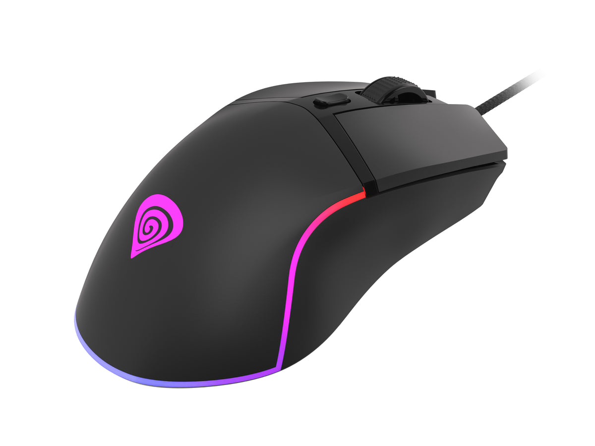 Souris Gaming Krypton 220 pour Droitier, Optique 6400 DPI, USB Type-A, Noir