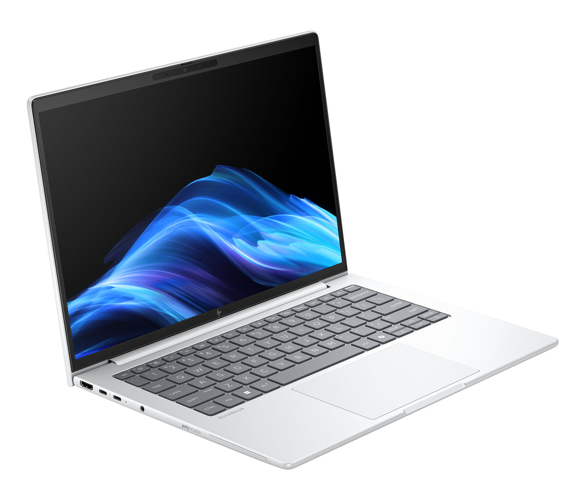 HP EliteBook 8 G1i AI Intel Core Ultra 5 225U Ordinateur portable 35,6 cm (14") WUXGA 32 Go DDR5-SDRAM 512 Go SSD Wi-Fi 7 (802.11be) Windows 11 Pro AI PC Argent - vue 2