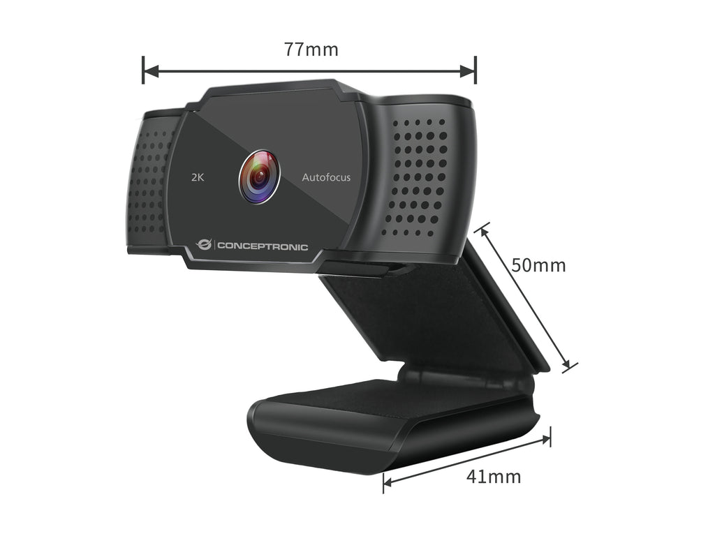 Conceptronic AMDIS02B Webcam 5 MP Full HD 2592 x 1944 pixels USB 2.0 Noir
