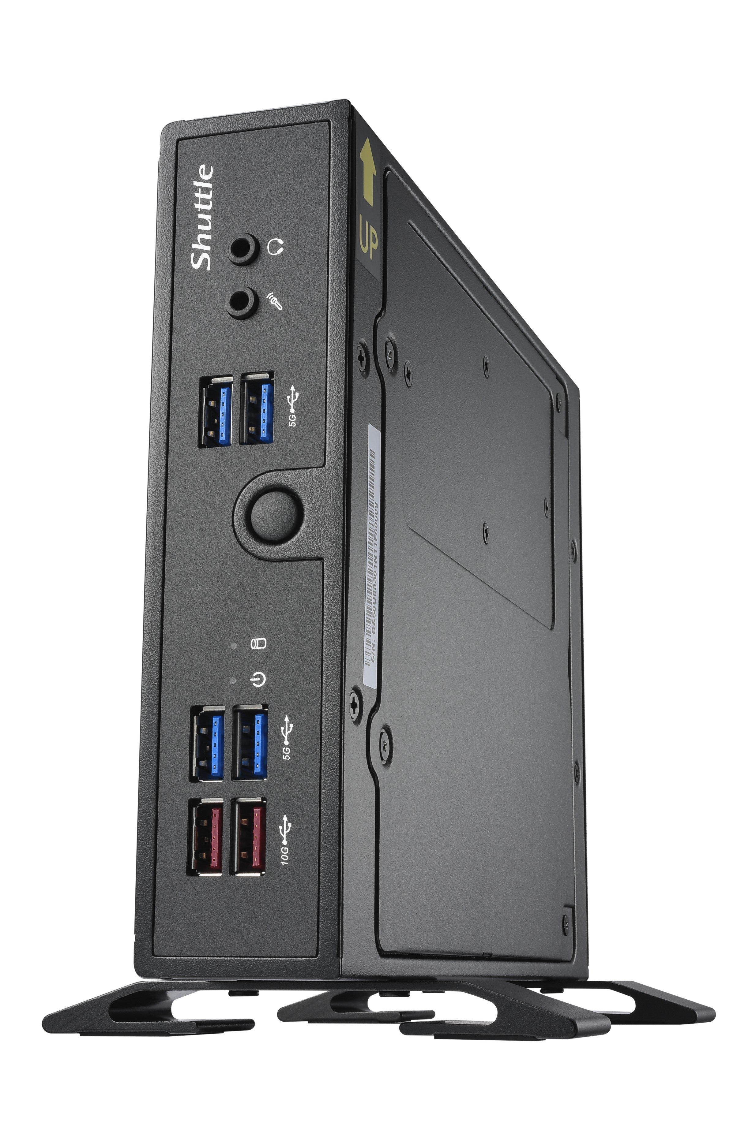 Shuttle XPC slim Barebone DS50U5, i5-1335U, 2x LAN (1x 2.5Gbit ,1x 1Gbit), 1xCOM,1xHDMI,1xDP, 1x VGA, fanless, fonctionnement permanent 24/7
