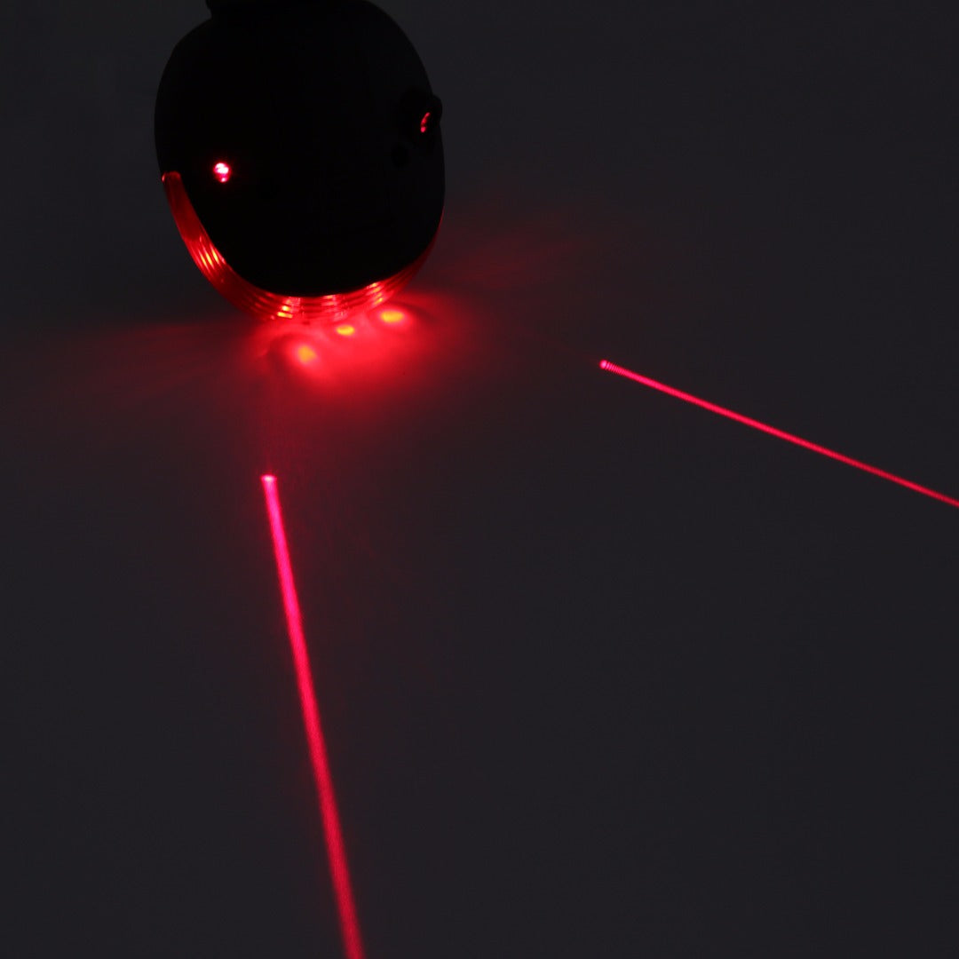 LAMPKA ROWEROWA LASEROWA 5 LED LASER NA TYŁ