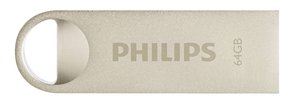 Philips Moon Edition 2.0 lecteur USB flash 64 Go USB Type-A Argent