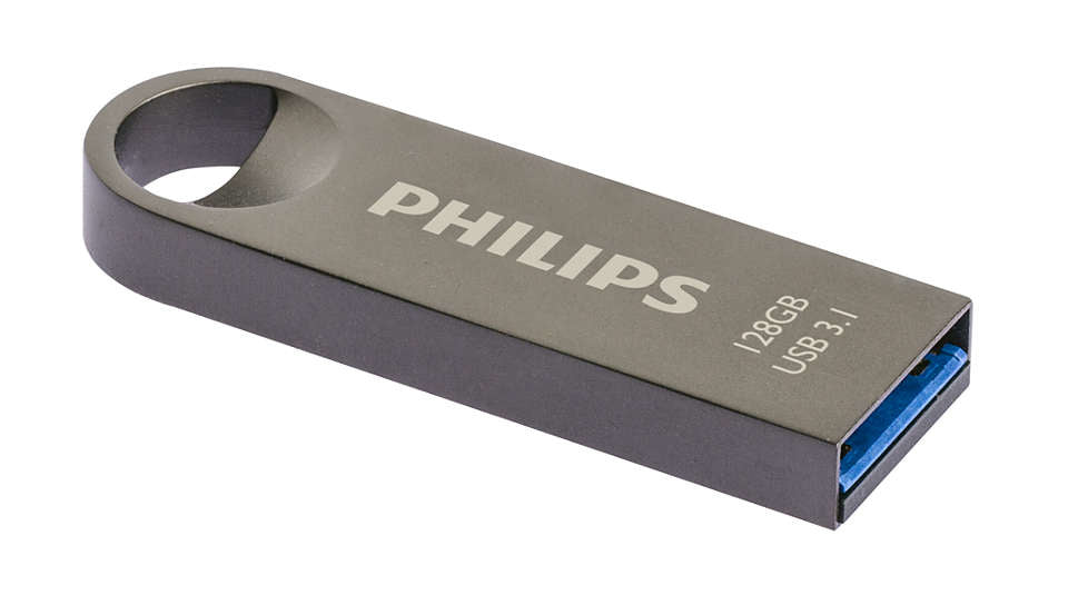 Philips Moon Edition 3.1 lecteur USB flash 128 Go USB Type-A 3.2 Gen 1 (3.1 Gen 1) Gris