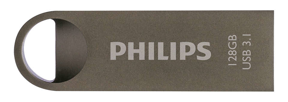 Philips Moon Edition 3.1 lecteur USB flash 128 Go USB Type-A 3.2 Gen 1 (3.1 Gen 1) Gris
