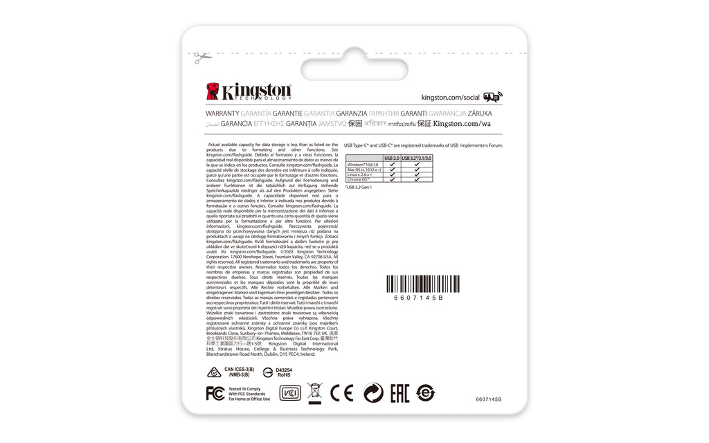 Kingston Technology DataTraveler 256Go USB-C 3.2 Gen 1 70