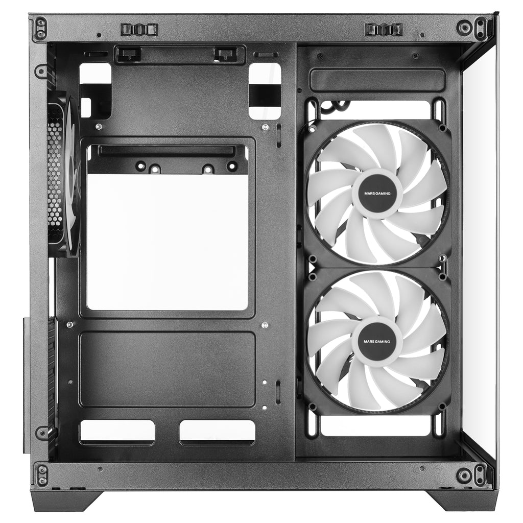 Mars Gaming MCVIEW3 unité centrale Mini Tower Noir - vue 8