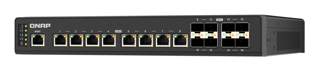 QNAP QSW-IM3216-8S8T commutateur réseau Géré L2 10G Ethernet (100/1000/10000) Noir - vue 2