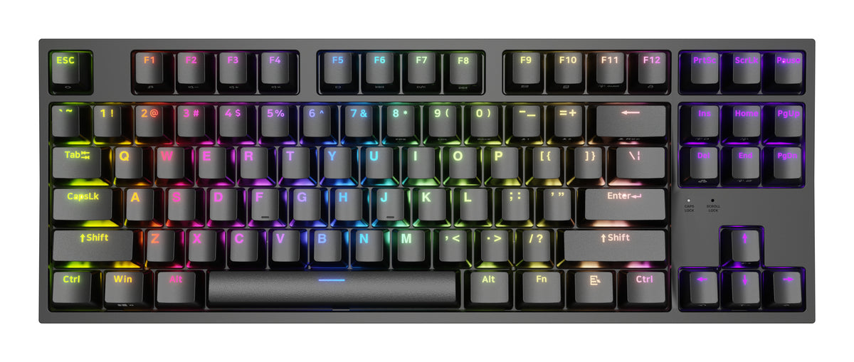 GENESIS Thor 404 TKL US Gateron Yellow clavier Gaming USB QWERTY US International Noir
