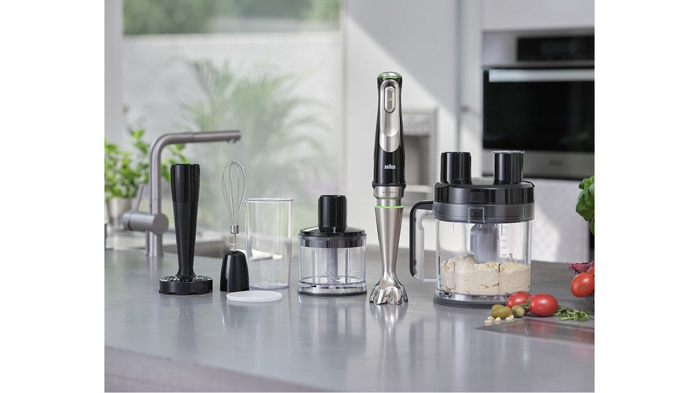 Braun MultiQuick 9 MQ 9187XLI 0,6 L Mélangeur par immersion 1200 W Noir, Acier inoxydable