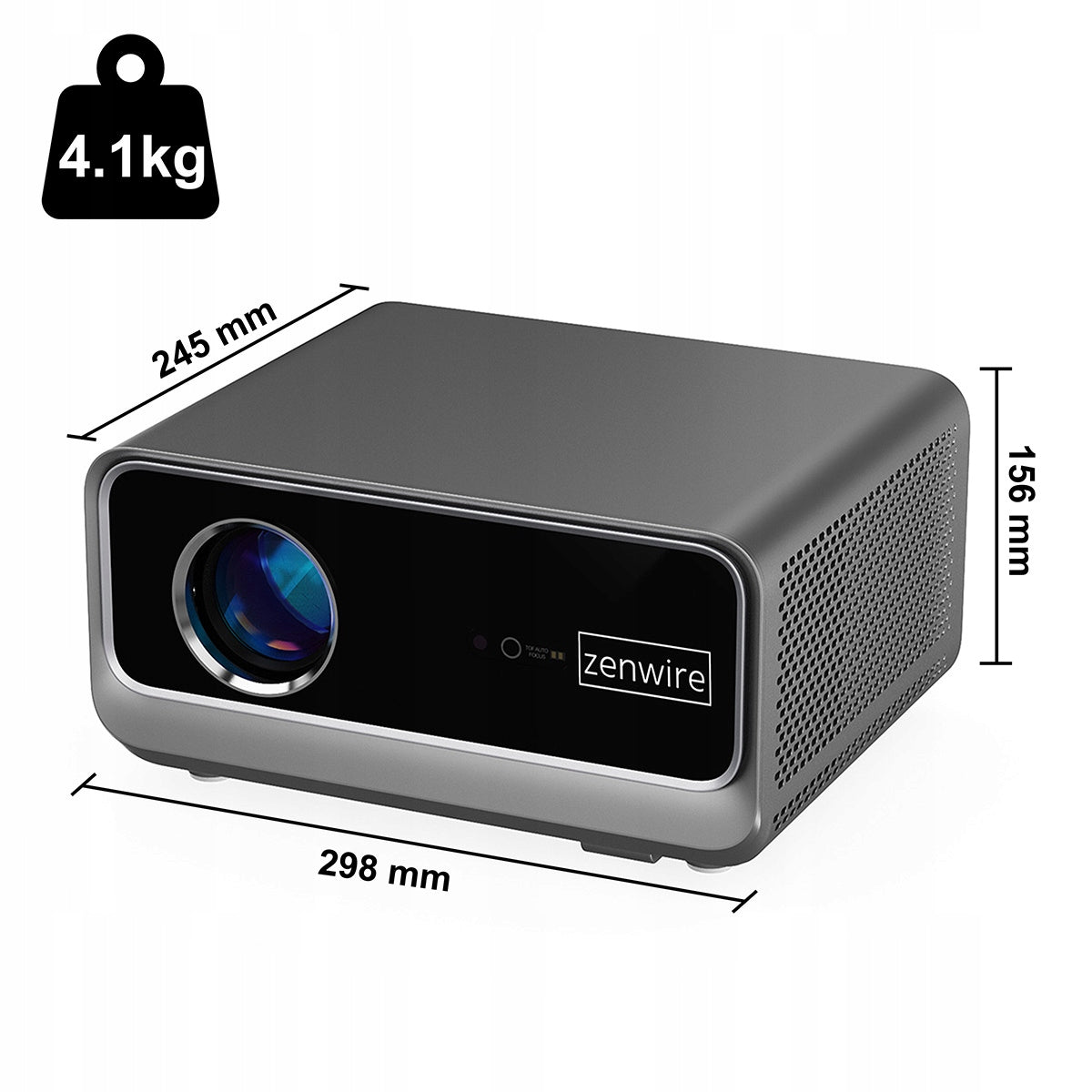 Projecteur Android Google TV FULL HD 4K 39 000 lm WiFi portable SMART Zenwire G60