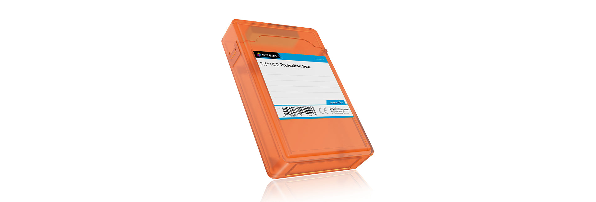 ICY BOX IB-AC602b-6 Étui Plastique Bleu, Vert, Gris, Orange, Rouge, Blanc