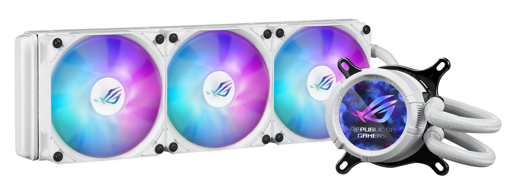 ASUS ROG Strix LC III 360 ARGB White Edition Processeur Refroidisseur de liquide tout-en-un 12 cm Blanc