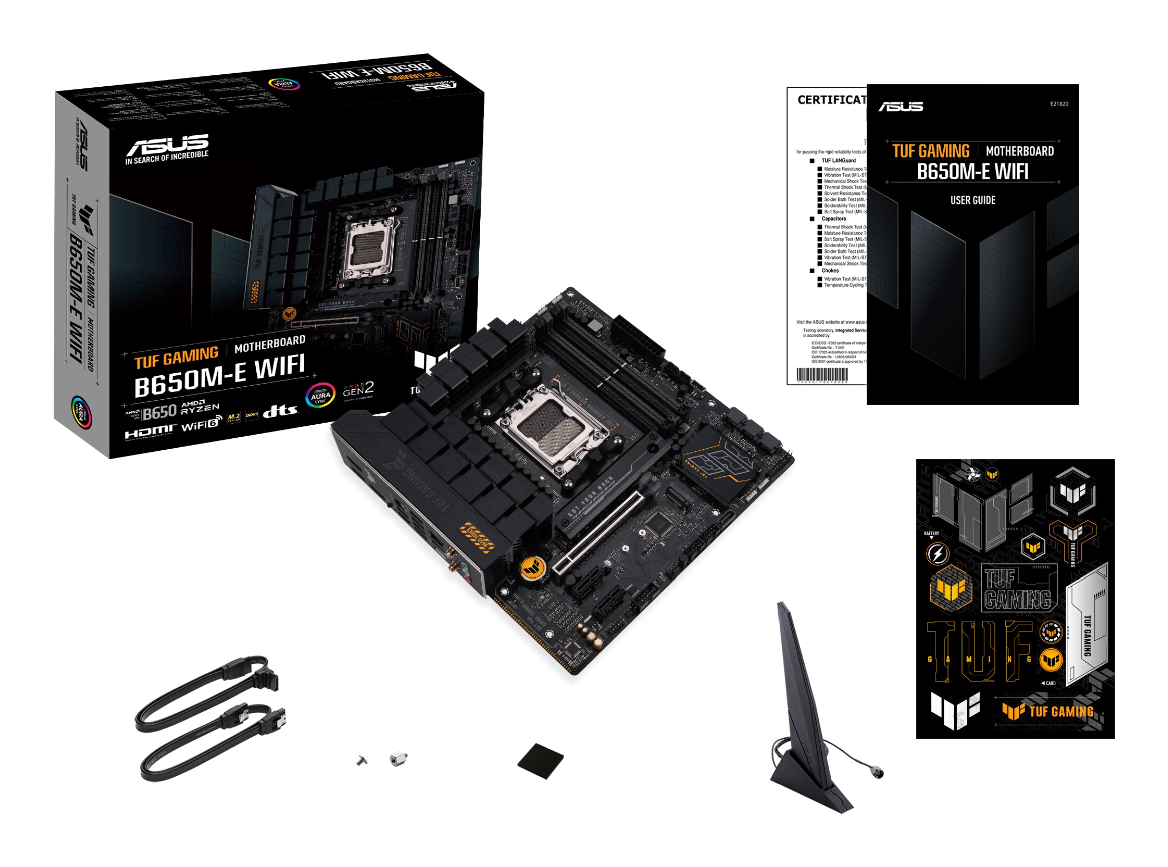 ASUS TUF GAMING B650M-E WIFI AMD B650 Emplacement AM5 micro ATX