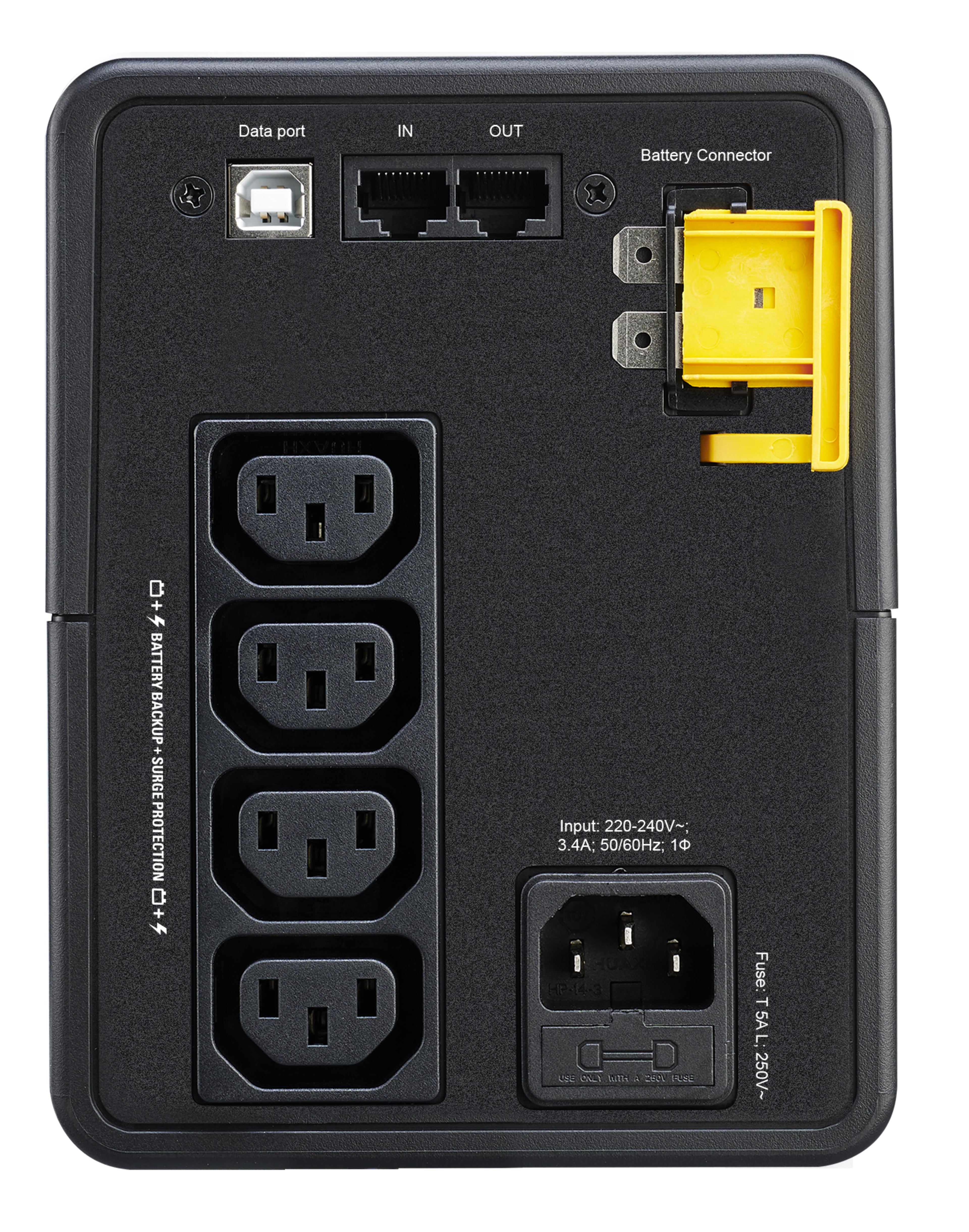 APC Back-UPS BX750MI Alimentation de secours - 750 VA, 4x C13, USB