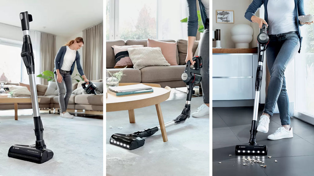 Bosch Bosch BBS712A aspirateur balai et balai électrique Aspirateur-balai 2 en 1 Batterie Sec Filtre hygiénique Sans sac 0,3 L Graphite
