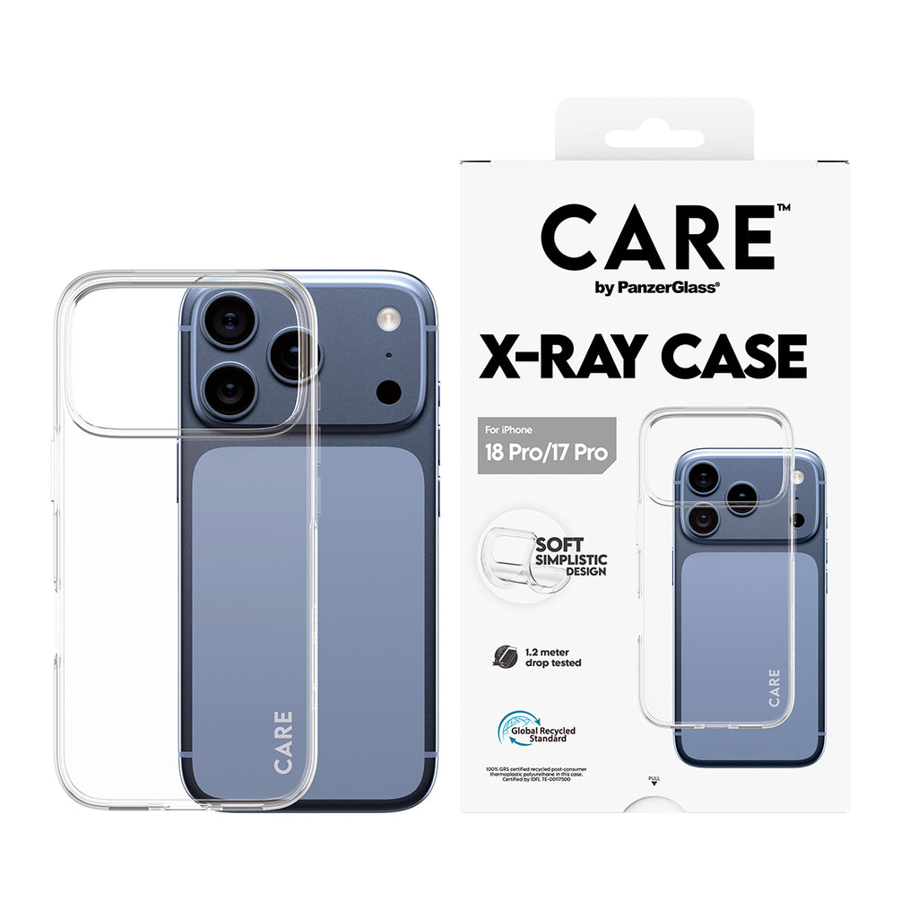 PanzerGlass CARE™ by ® X-Ray Case iPhone 2026 Pro | 17 Pro coque de protection pour téléphones portables Housse Transpar